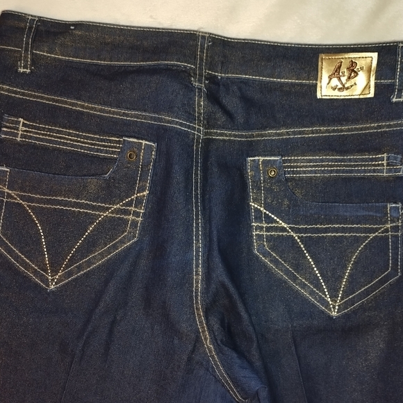 AB Jeans, Blue Jeans/ GOLD shimmer - Picture 7 of 12